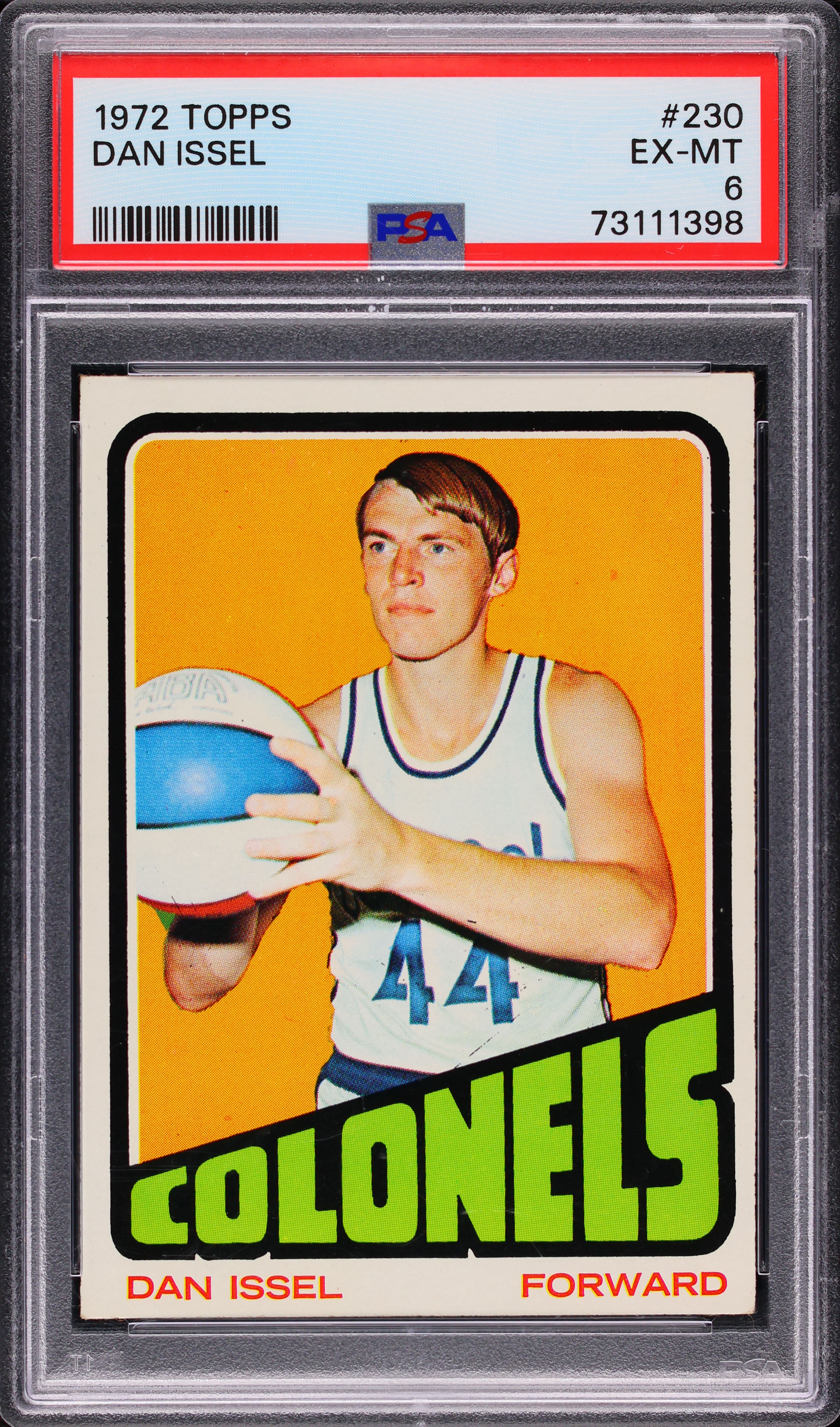1972 Topps Basketball Dan Issel #230 PSA 6 EXMT