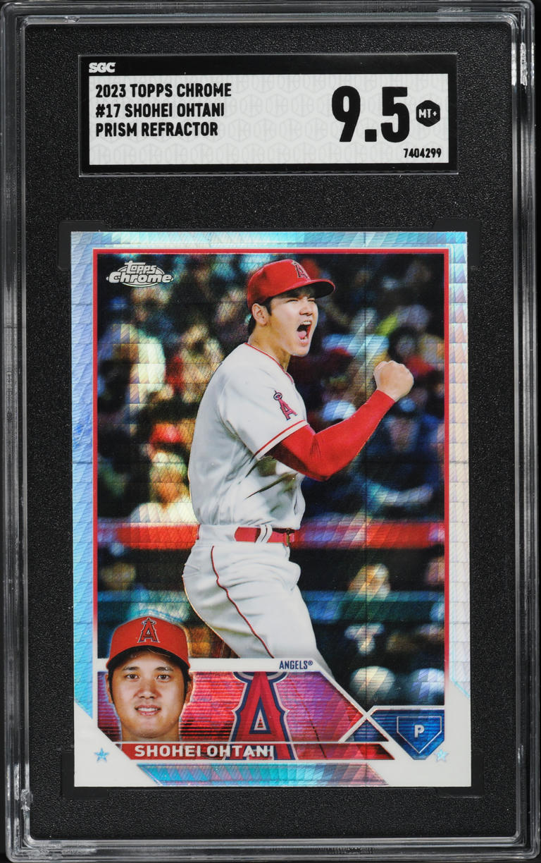 2023 Topps Chrome Prism Refractor Shohei Ohtani #17 SGC 9.5 MINT+