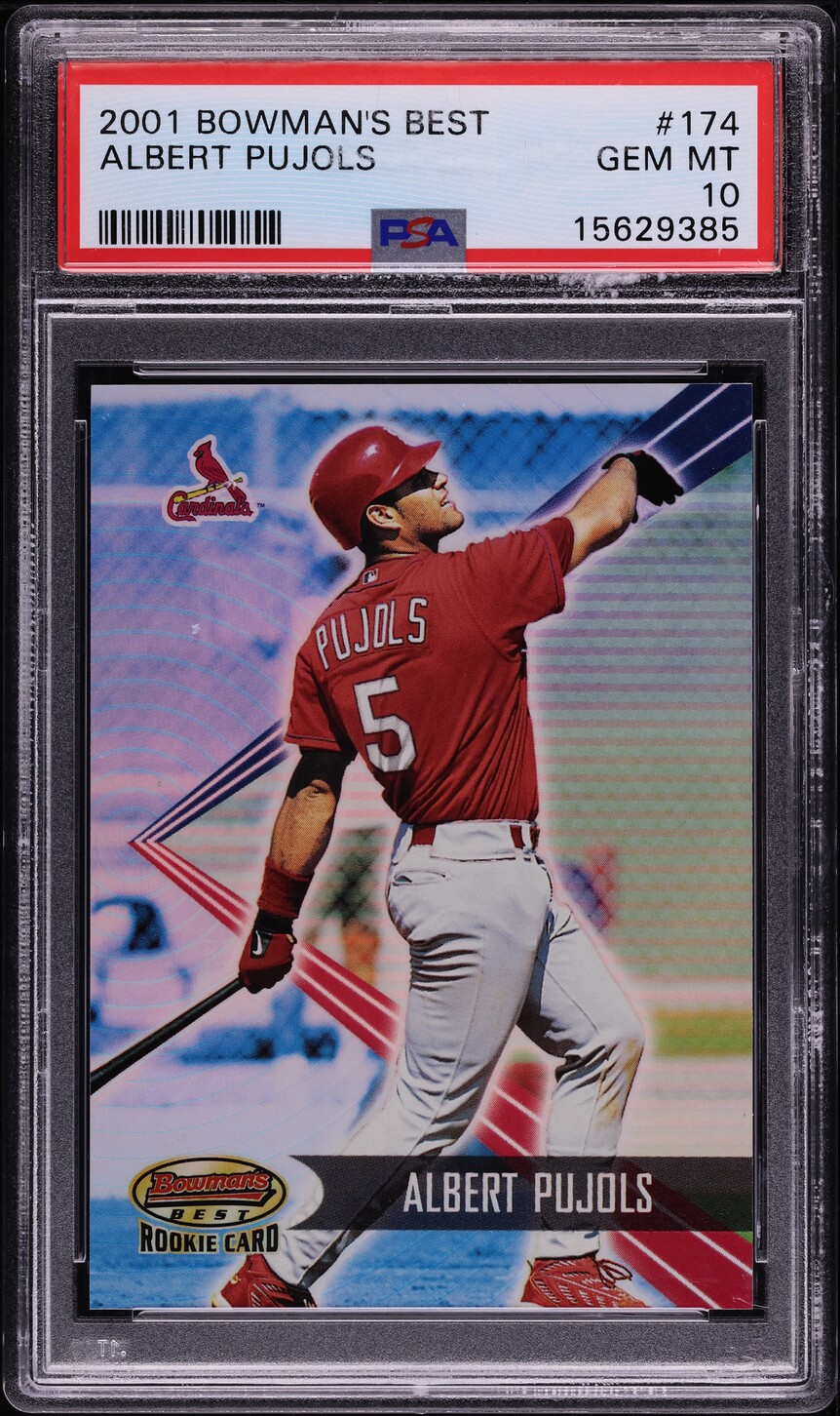 2001 Bowman's Best Albert Pujols ROOKIE /2999 #174 PSA 10 GEM MINT
