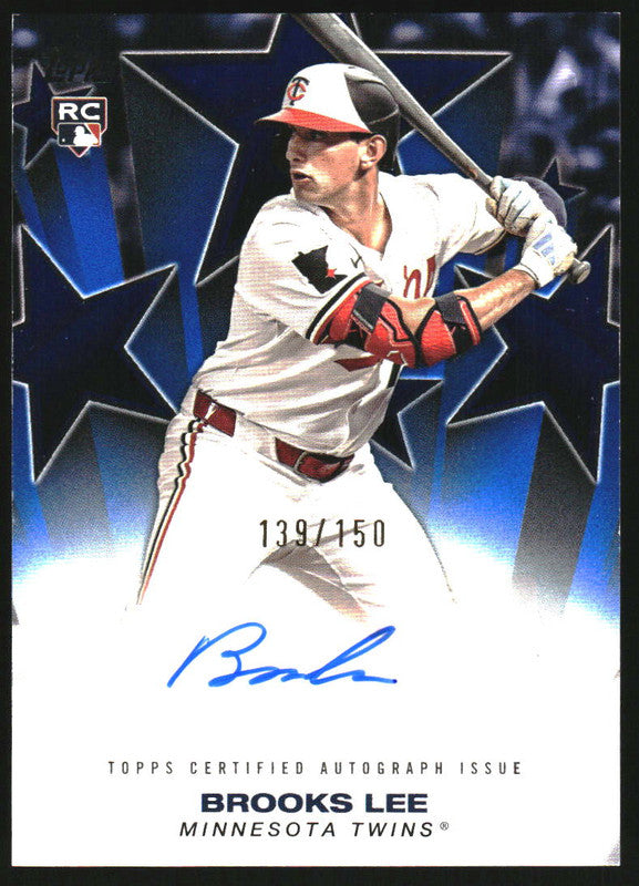 2025 Topps Baseball Stars Autographs Blue #BSA2-BL Brooks Lee RC Auto /150