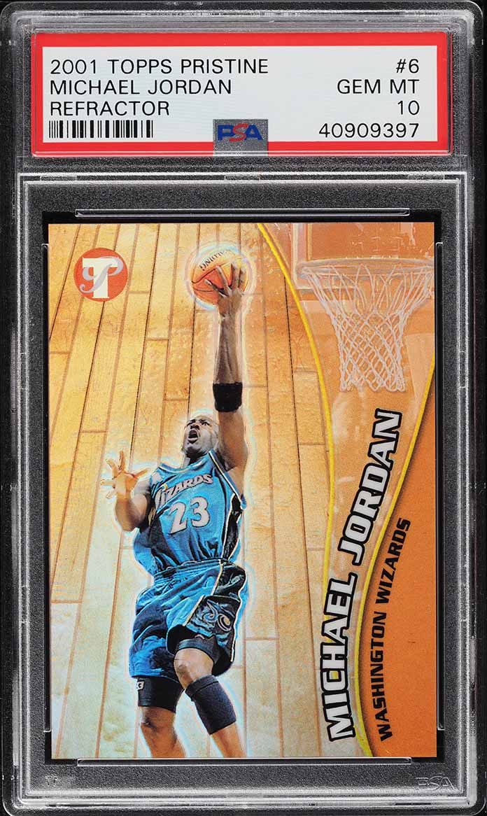 2001 Topps Pristine Refractor Michael Jordan /50 #6 PSA 10 GEM MINT