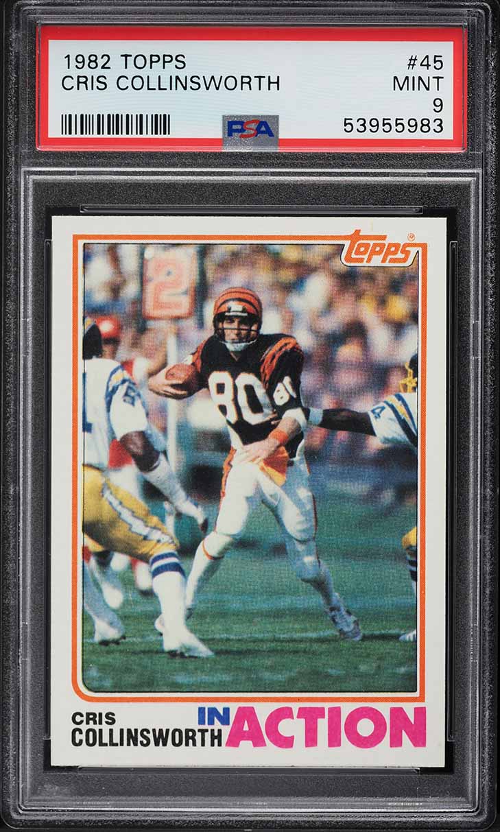 1982 Topps Football Cris Collinsworth #45 PSA 9 MINT