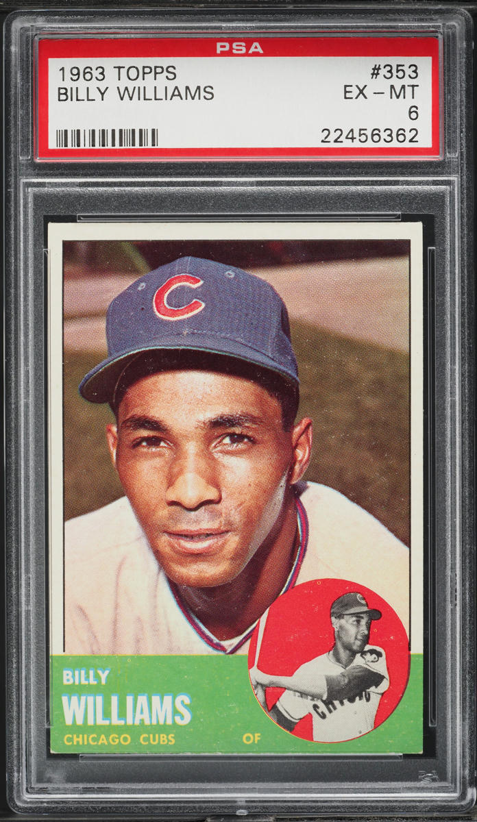 1963 Topps Billy Williams #353 PSA 6 EXMT