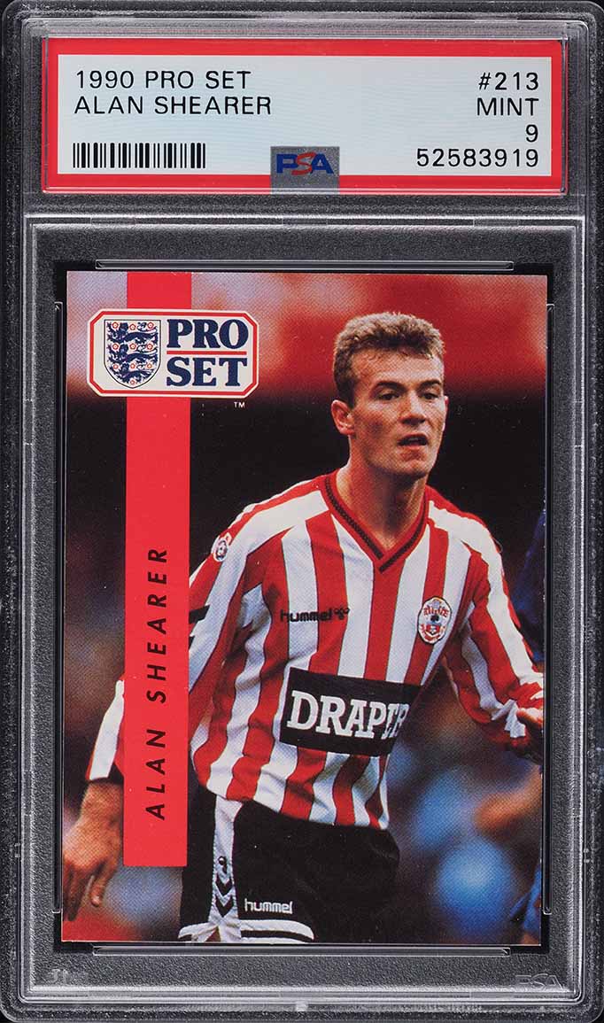 1990 Pro Set Alan Shearer #213 PSA 9 MINT