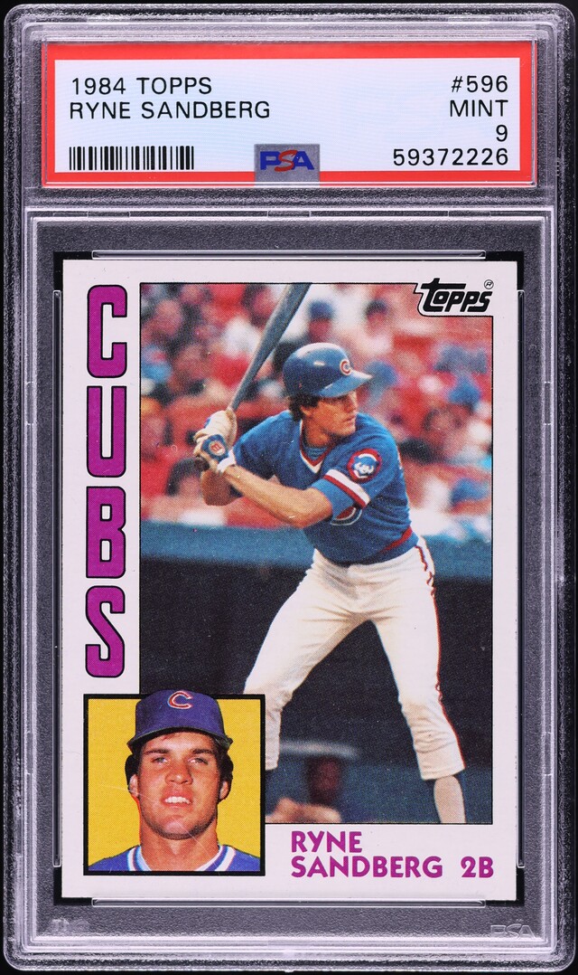 1984 Topps Ryne Sandberg #596 PSA 9 MINT