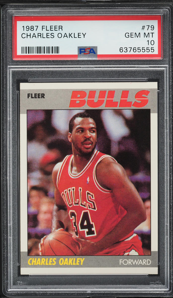 1987 Fleer Basketball Charles Oakley #79 PSA 10 GEM MINT
