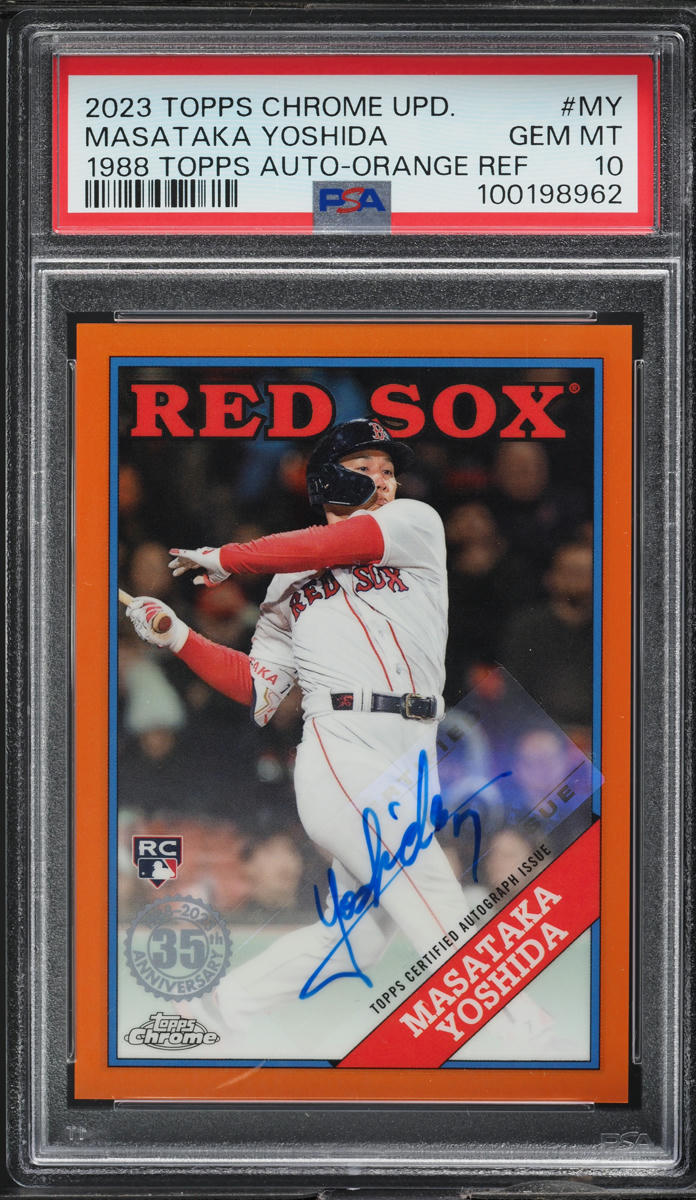 2023 Topps Chrome Update '88 Orange Masataka Yoshida RC AUTO /25 PSA 10 GEM MINT