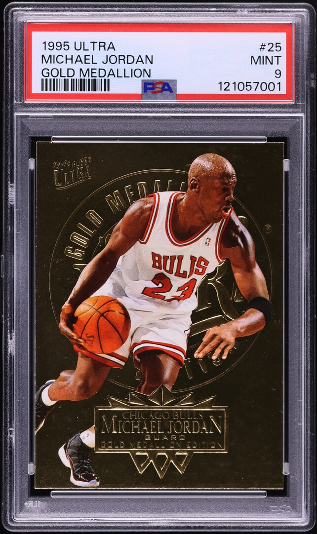 GOLD MEDALLION‼️ MICHAEL JORDAN POP. 358 1995-96 Fleer Ultra - Michael Jordan #25 Gold Medallion