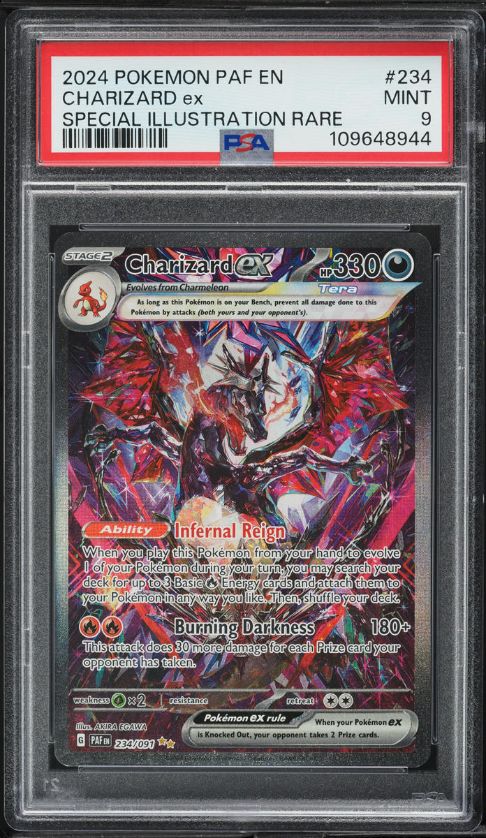 2024 Pokemon Scarlet & Violet Paldean Fates SIR Charizard ex #234 PSA 9 MINT