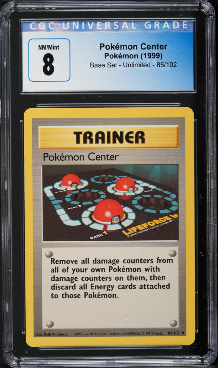 1999 Pokemon Base Set Pokemon Center #85 CGC 8 NM-MT