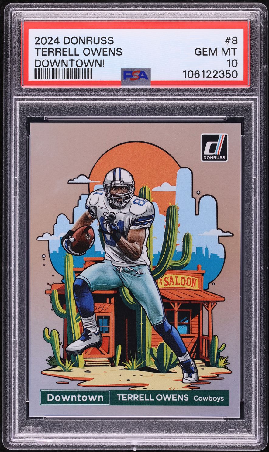 2024 Donruss Downtown Terrell Owens #8 PSA 10 GEM MINT