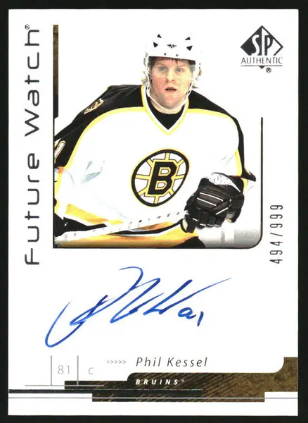 2006-07 SP Authentic #163 Phil Kessel Autograph RC Future Watch Auto /999