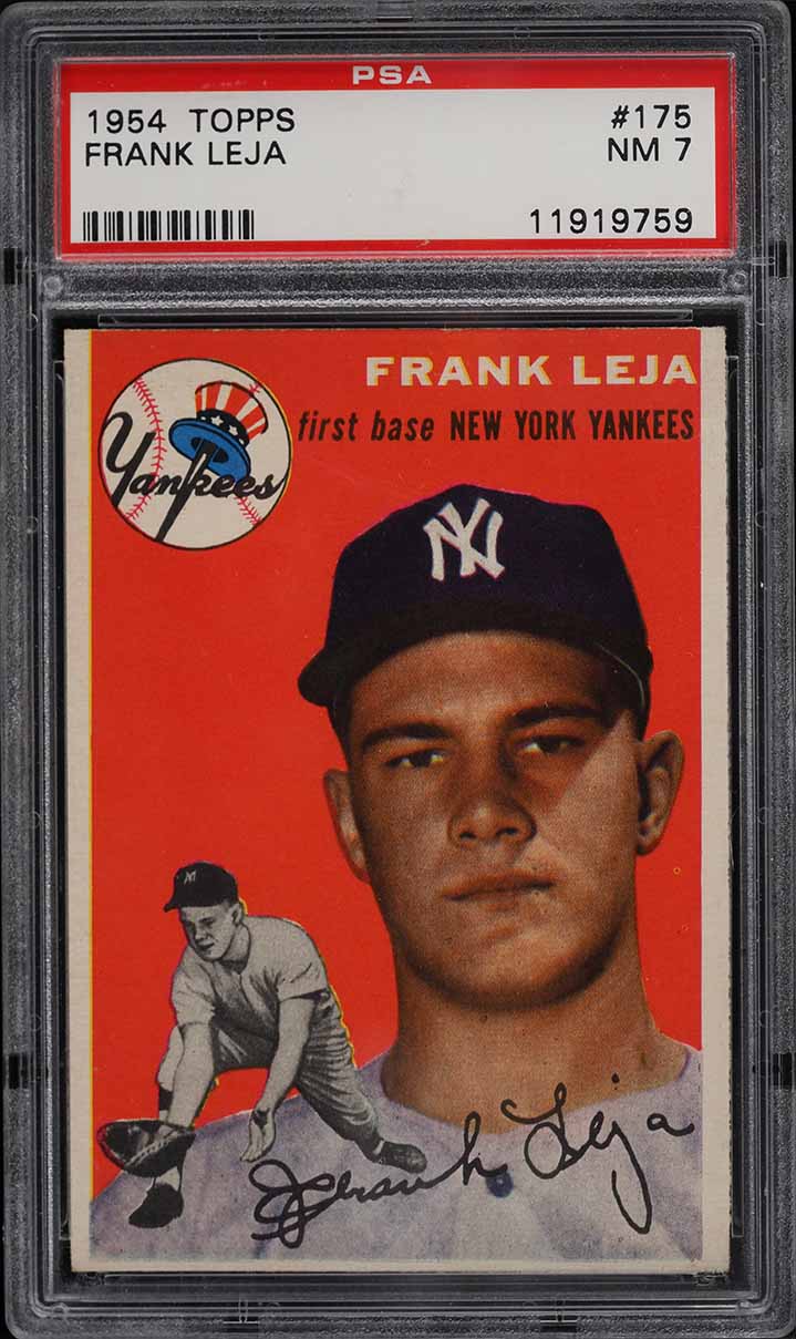 1954 Topps Frank Leja ROOKIE #175 PSA 7 NRMT