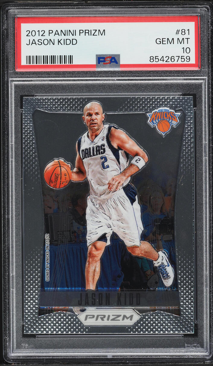 2012 Panini Prizm Jason Kidd #81 PSA 10 GEM MINT