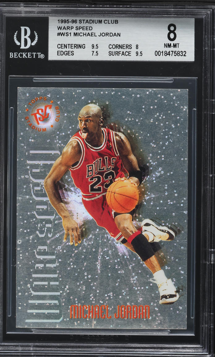 1995 Stadium Club Warp Speed Michael Jordan #WS1 BGS 8 NM-MT