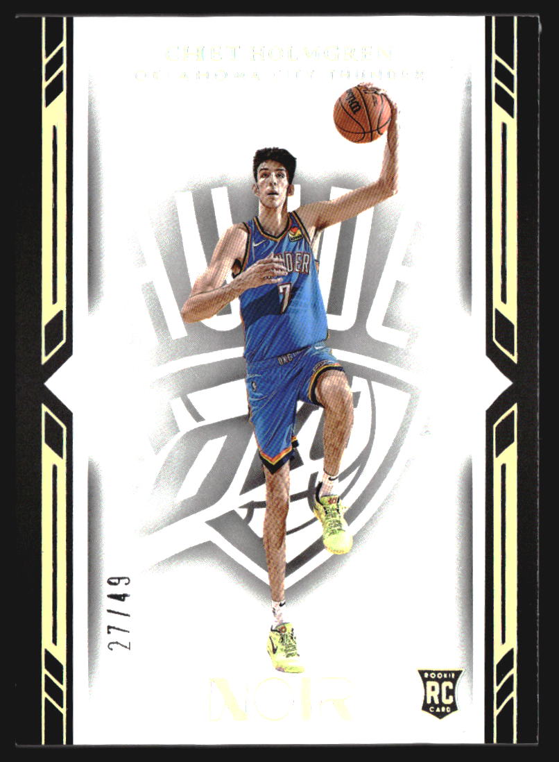 2022-23 Panini Noir Holo Silver #178 Chet Holmgren RC Rookie /49