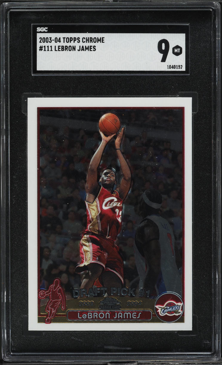 LeBron James 2003 Topps Chrome #111 Base Price Guide