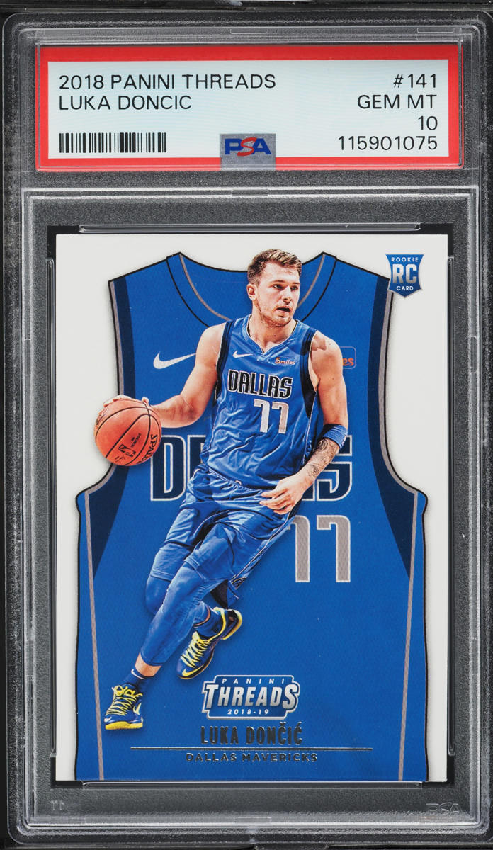 2018 Panini Threads Luka Doncic ROOKIE #141 PSA 10 GEM MINT