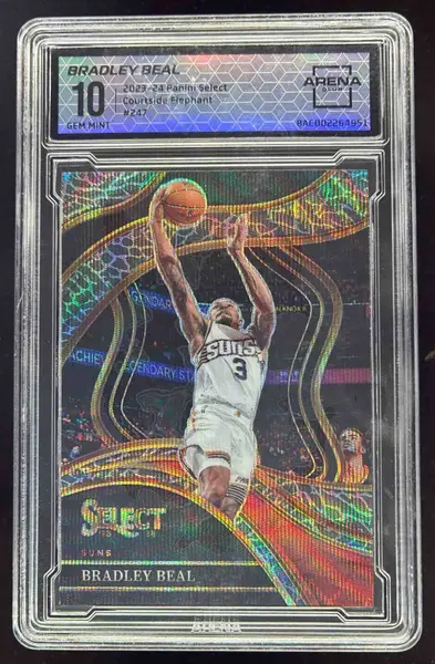 2023-24 Panini Select Elephant Prizm SSP #247 Bradley Beal Courtside Arena 10