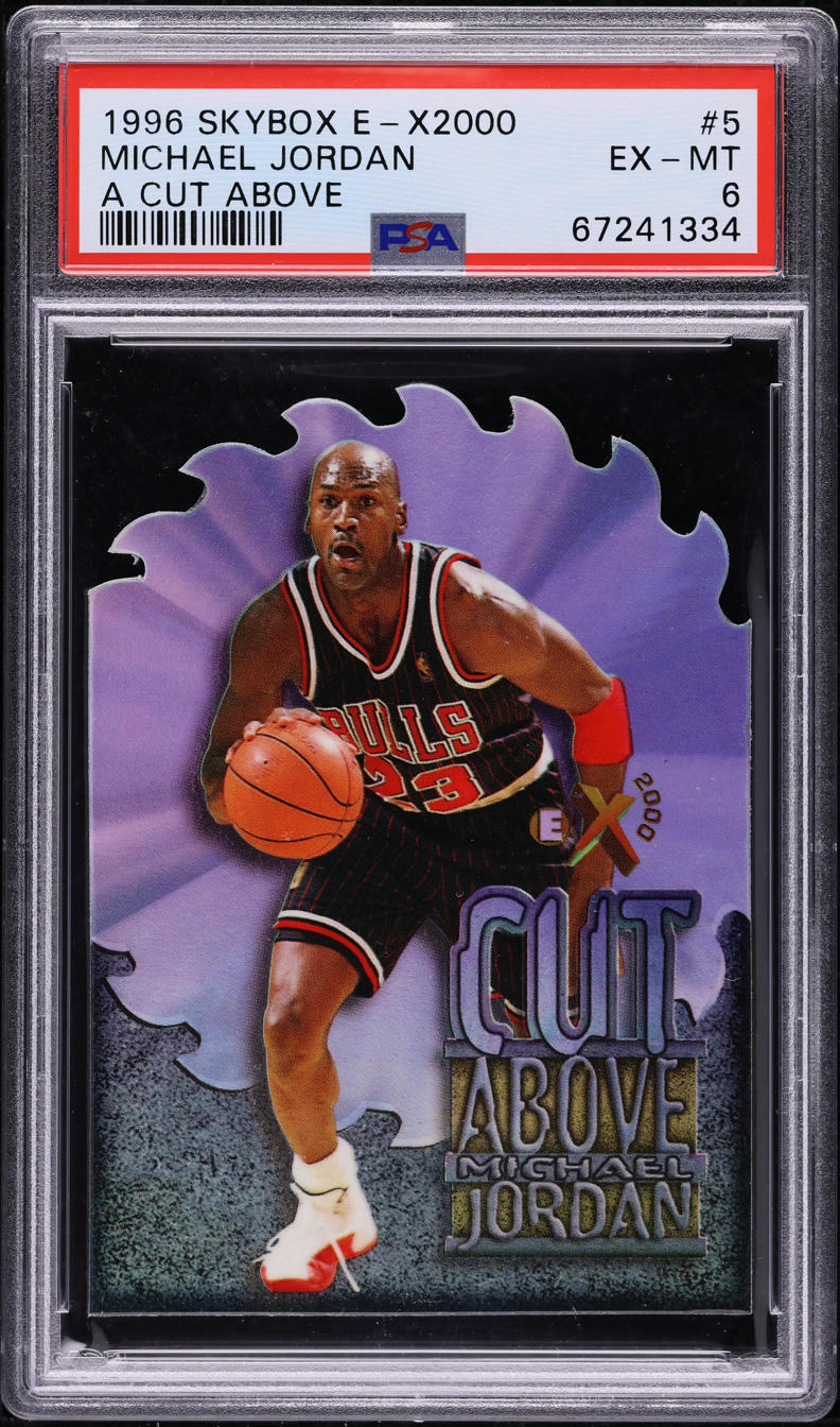 1996 Skybox E-X2000 A Cut Above Michael Jordan #5 PSA 6 EXMT