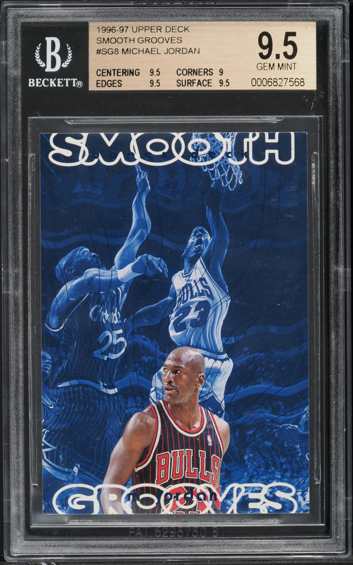 1996 Upper Deck Smooth Grooves Michael Jordan #SG8 BGS 9.5 GEM MINT