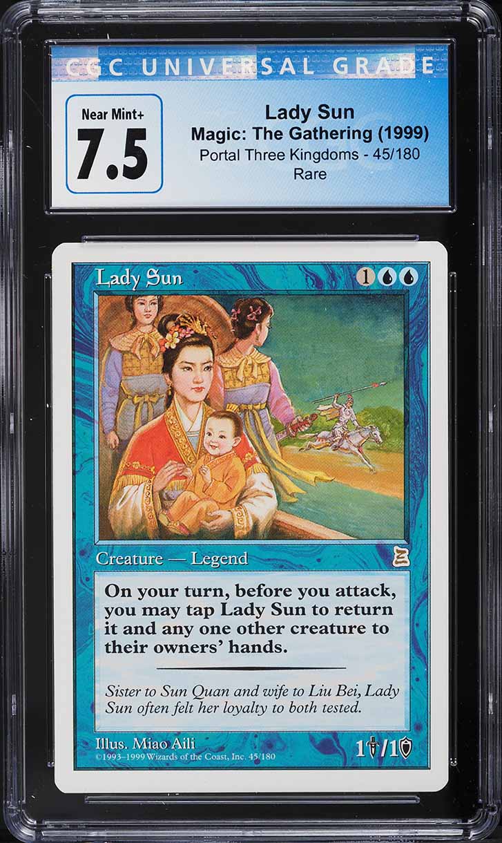 1999 Magic The Gathering MTG Portal Three Kingdoms Lady Sun #45 CGC 7.5 NRMT+