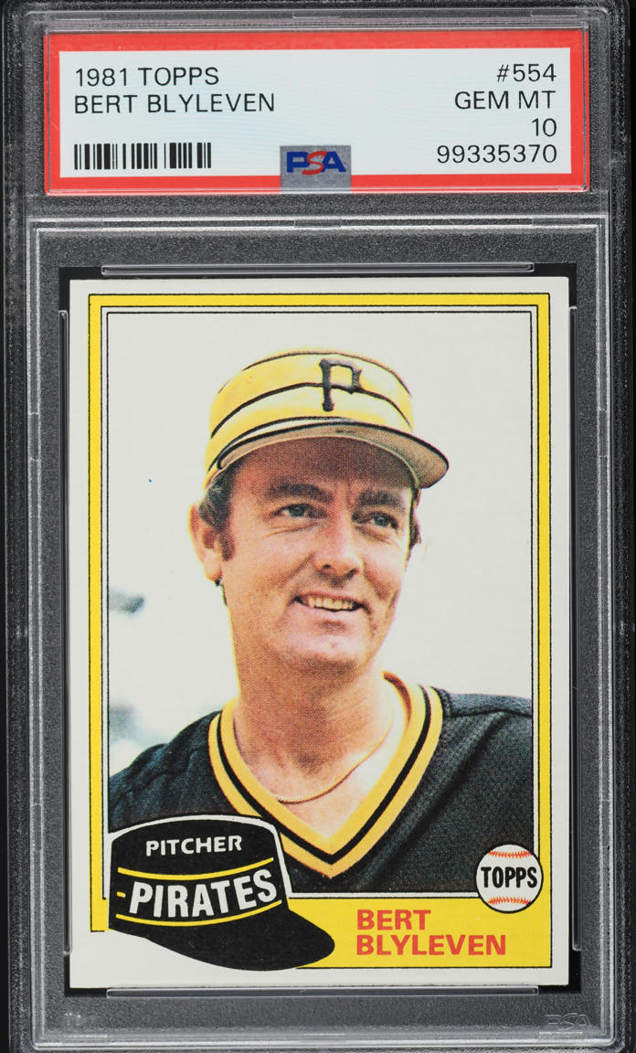 1981 Topps Bert Blyleven #554 PSA 10 GEM MINT