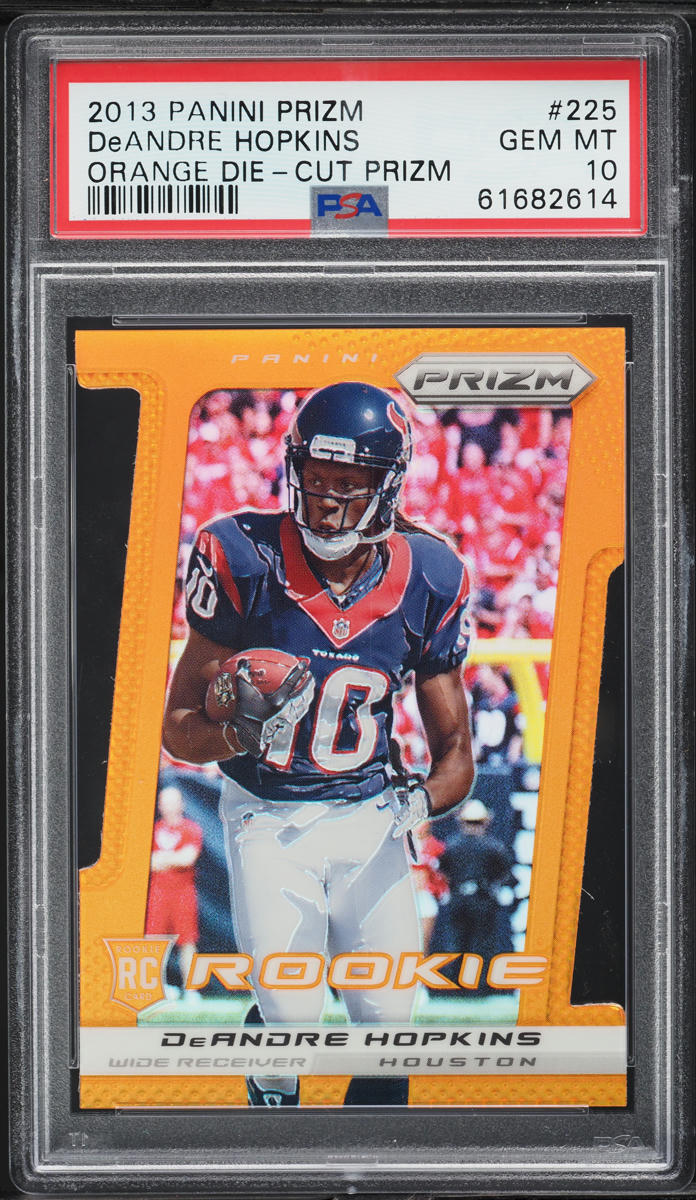 2013 Panini Prizm Orange Die-Cut DeAndre Hopkins ROOKIE /50 #225 PSA 10 GEM MINT