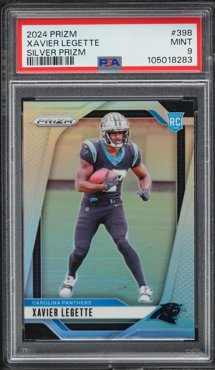 2024 Panini Prizm Silver Xavier Legette ROOKIE #398 PSA 9 MINT