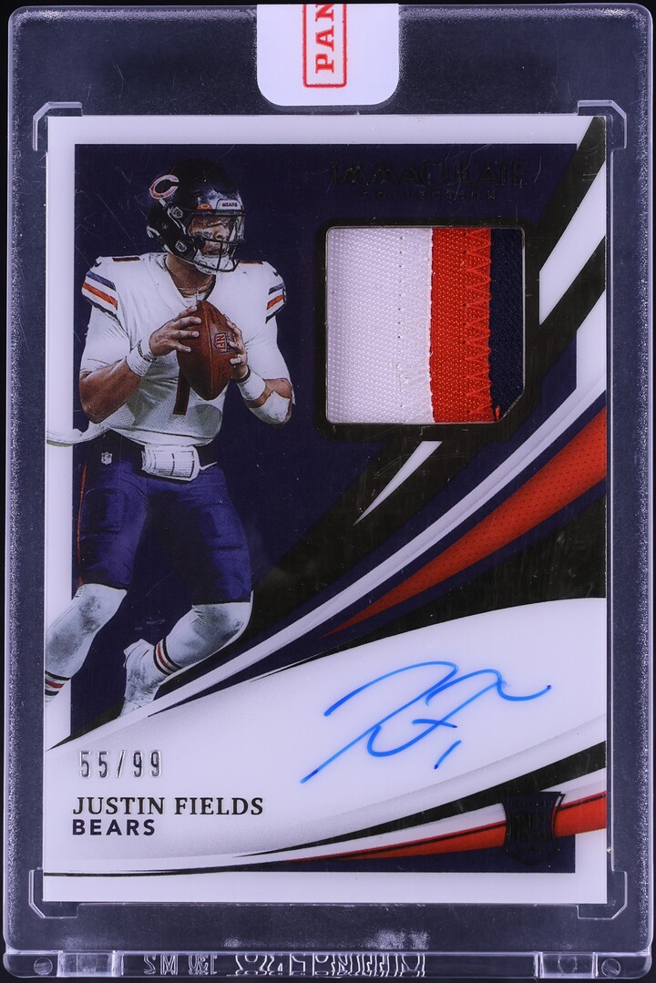 2021 Immaculate Collection Justin Fields ROOKIE PATCH AUTO /99 #103