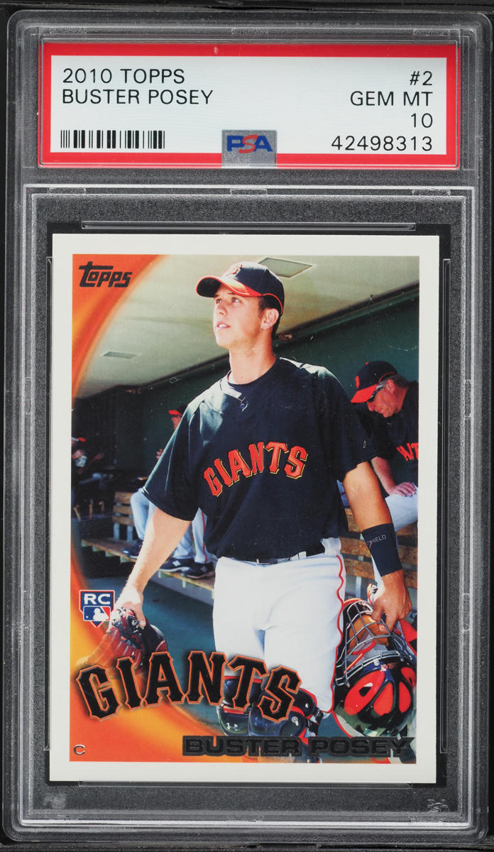 2010 Topps Buster Posey ROOKIE #2 PSA 10 GEM MINT