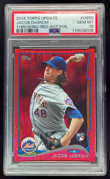 2014 Topps Update Red Foil #US-50 Jacob deGrom RC PSA 10