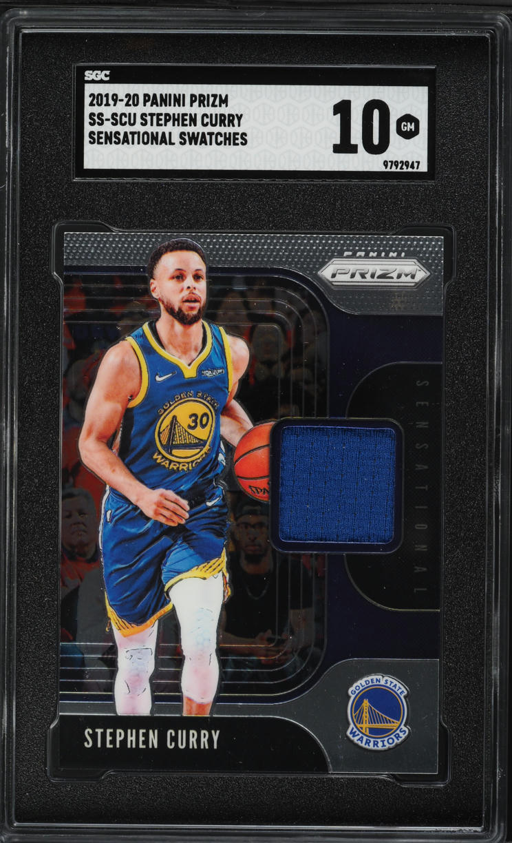 2019 Panini Prizm Sensational Swatches Stephen Curry PATCH #SS-SCU SGC 10 GEM