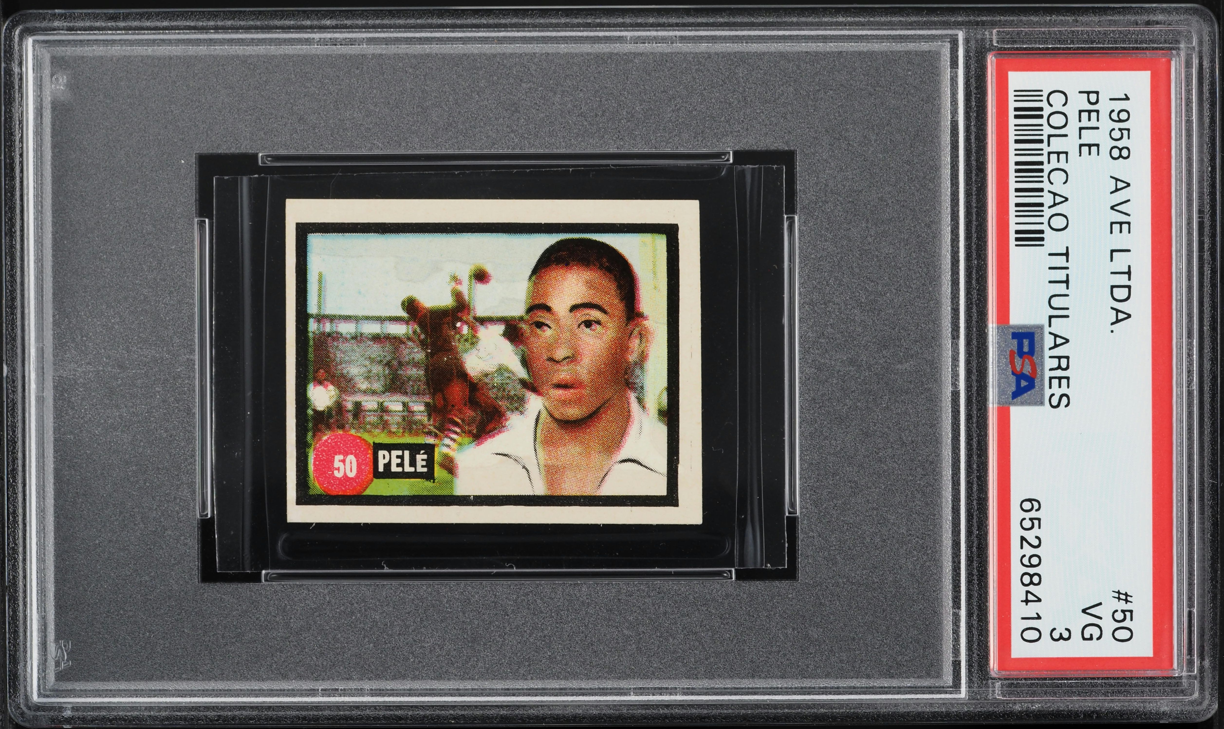 1958 Ave Colecao Titulares Soccer Pele ROOKIE #50 PSA 3 VG