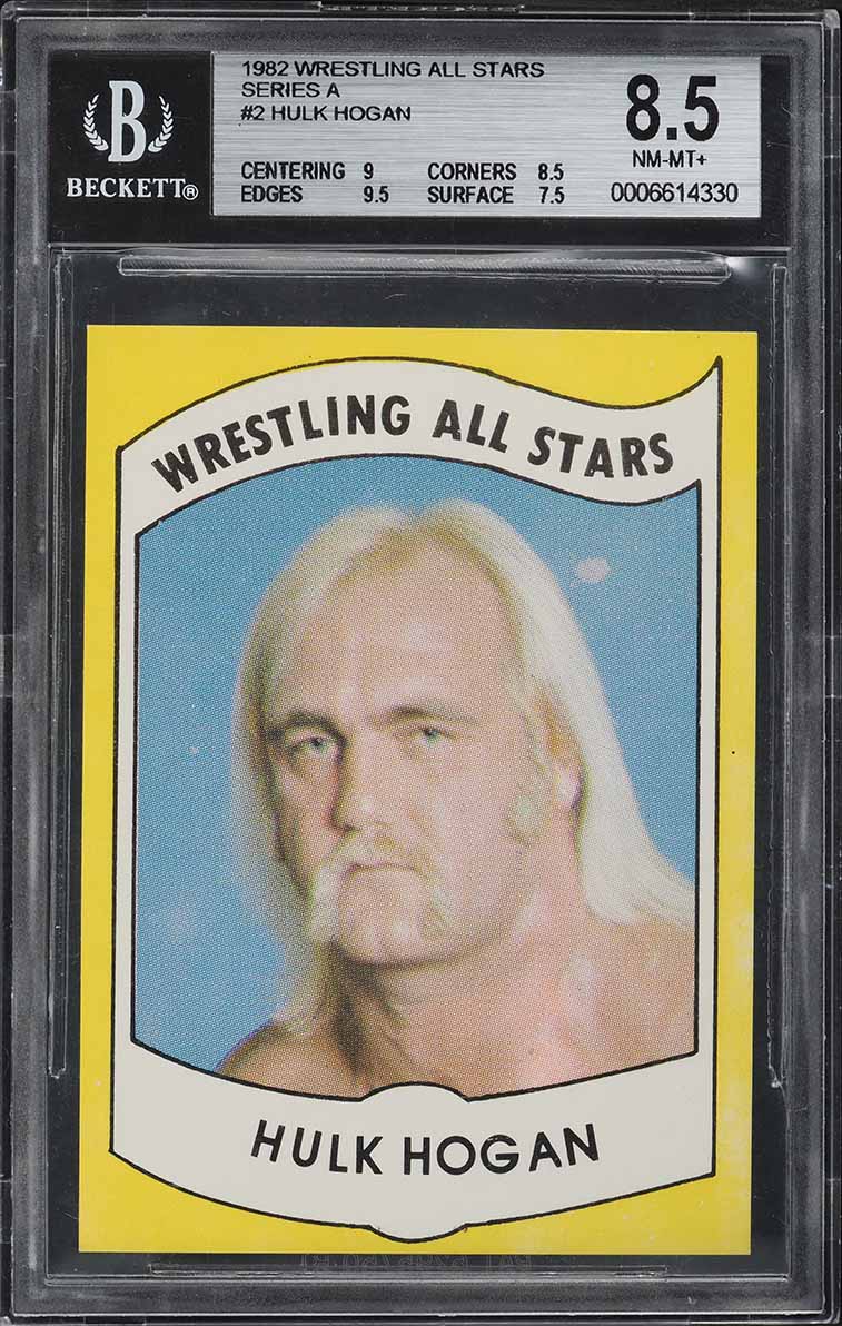 1982 Wrestling All Stars Series A Hulk Hogan ROOKIE #2 BGS 8.5 NM-MT+