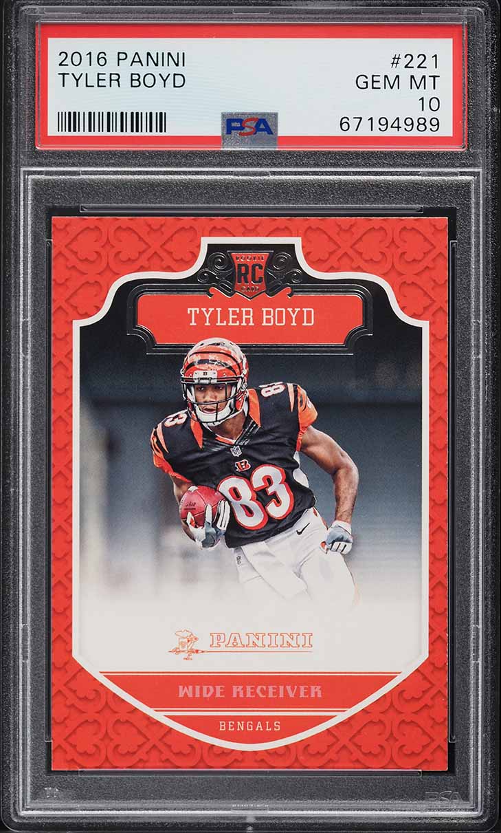 Tyler Boyd #221 2016 Panini Unparalleled Football RPS Rookie