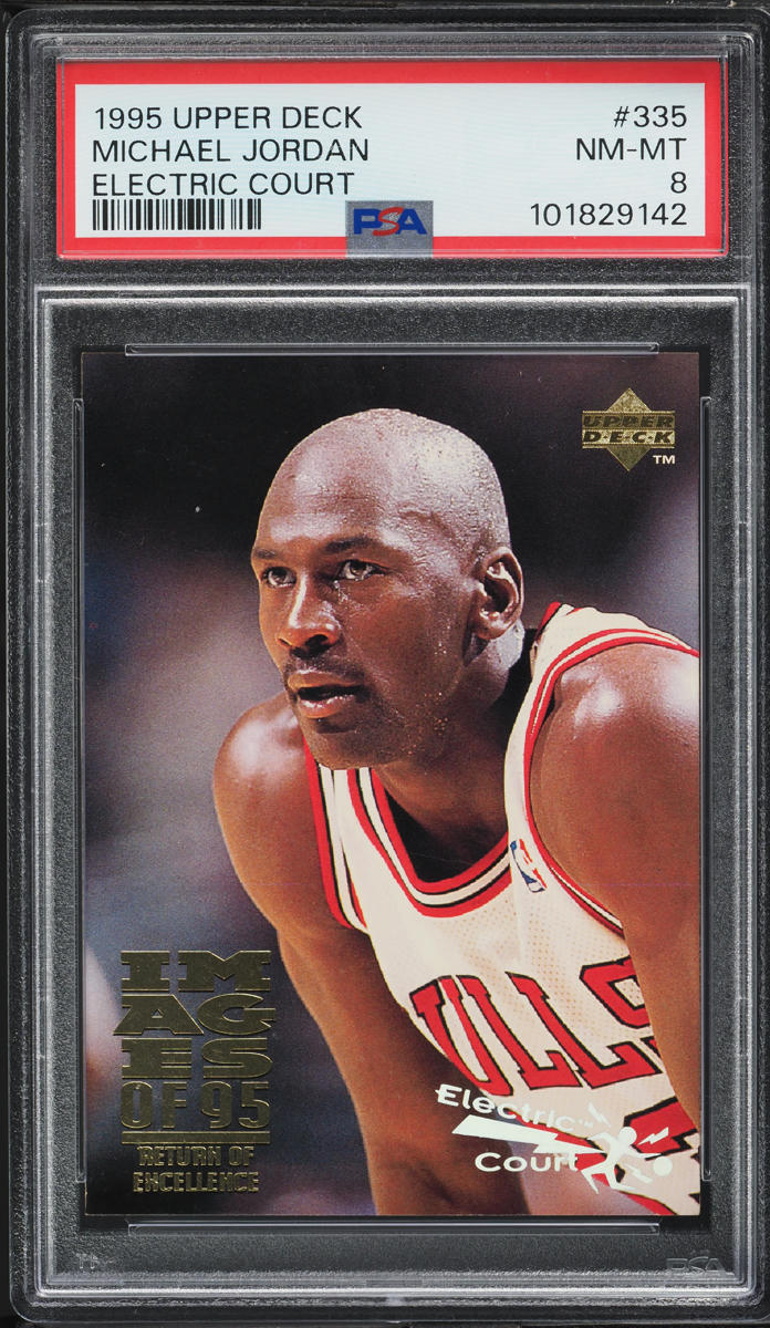 1995 Upper Deck Electric Court Michael Jordan #335 PSA 8 NM-MT