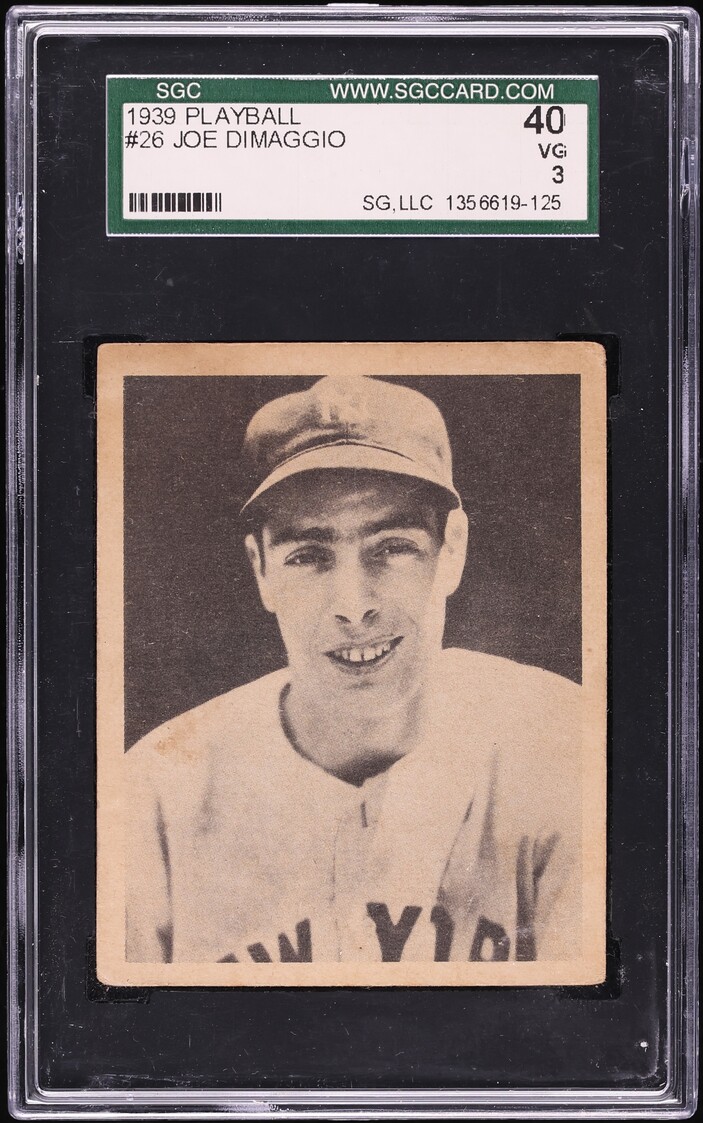 1939 Playball Joe DiMaggio #26 SGC 3 VG