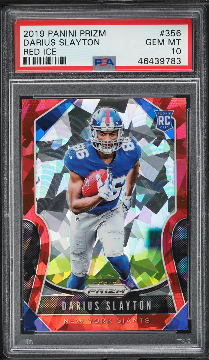 2019 Panini Prizm Red Ice Darius Slayton ROOKIE #356 PSA 10 GEM MINT