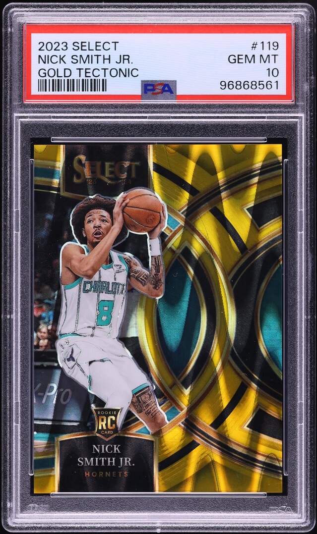 2023 Select Gold Tectonic Nick Smith Jr. ROOKIE /10 #119 PSA 10 GEM MINT
