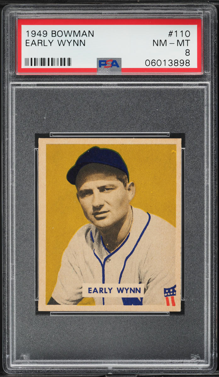 1949 Bowman Early Wynn ROOKIE #110 PSA 8 NM-MT