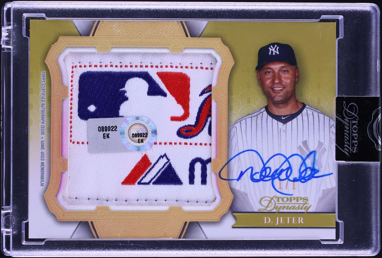 2024 Topps Dynasty Jumbo Gold Derek Jeter TAG PATCH AUTO 1/1 #AJP-DJ