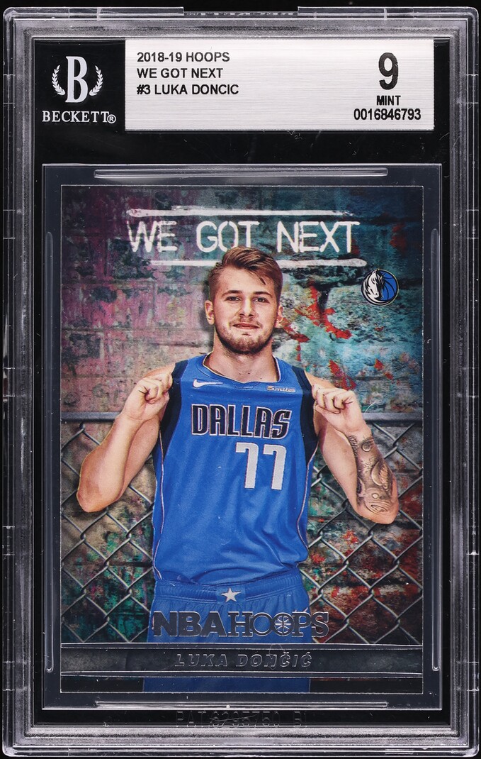 2018 Hoops We Got Next Luka Doncic ROOKIE #3 BGS 9 MINT
