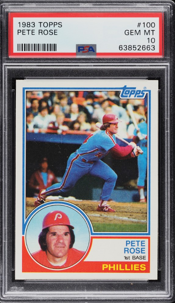 1983 Topps Pete Rose #100 PSA 10 GEM MINT