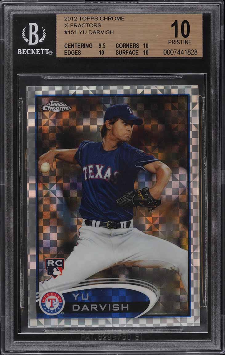 2012 Topps Chrome Xfractor Yu Darvish ROOKIE #151 BGS 10 PRISTINE