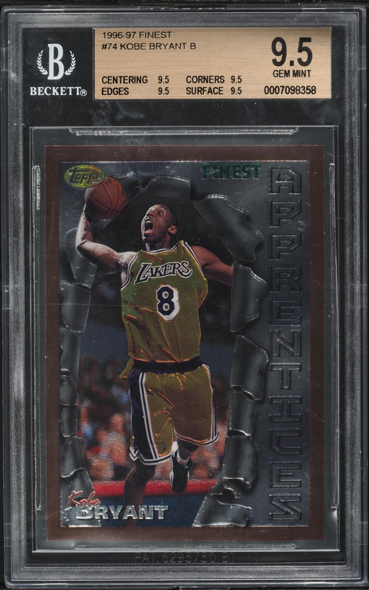 Kobe Bryant 1996 Topps Finest #74 Bronze - Base (No Coating