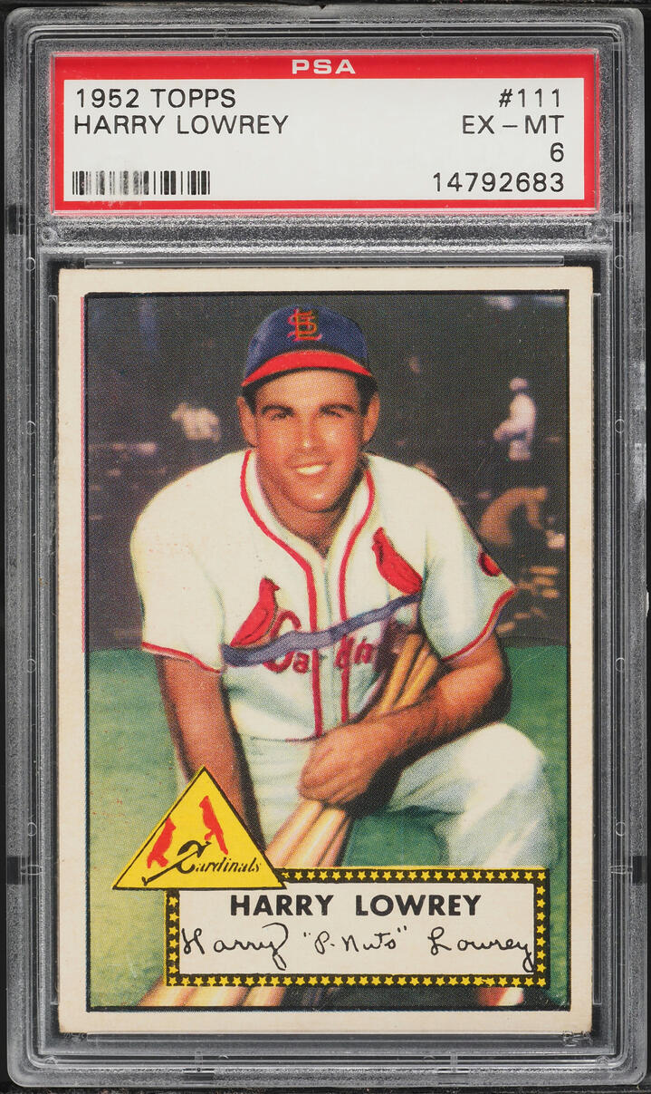 1952 Topps Harry Lowrey #111 PSA 6 EXMT