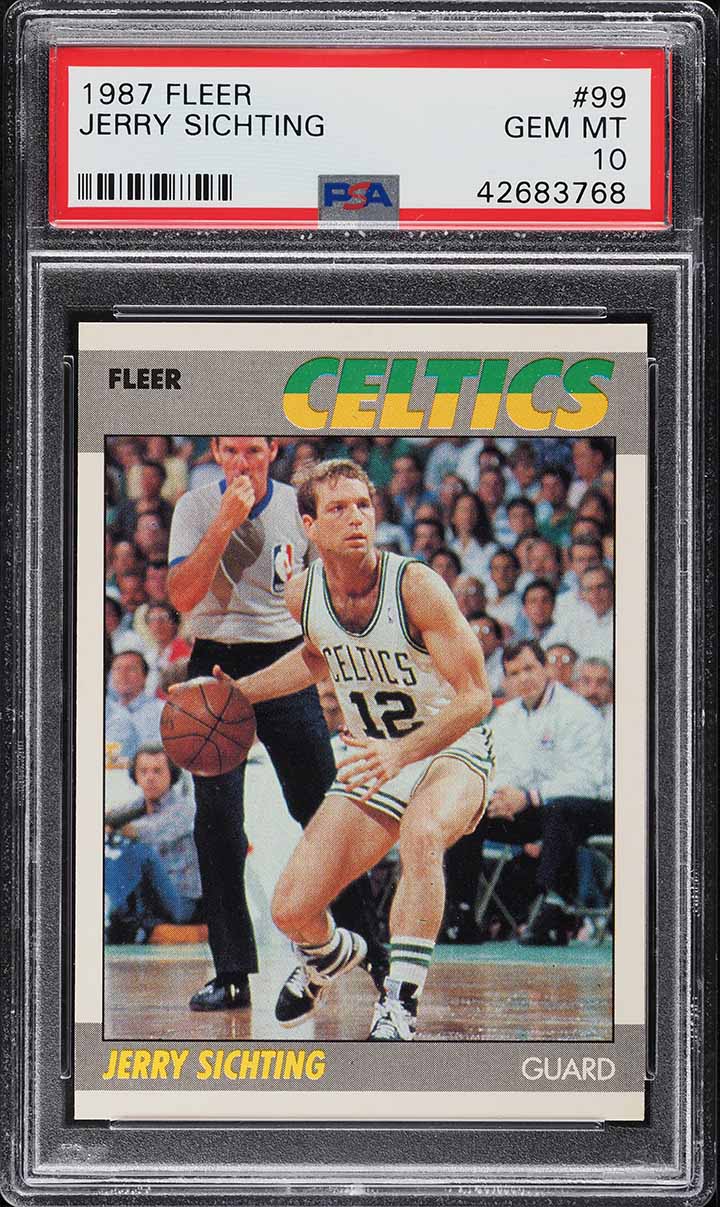 1987 Fleer Basketball Jerry Sichting #99 PSA 10 GEM MINT