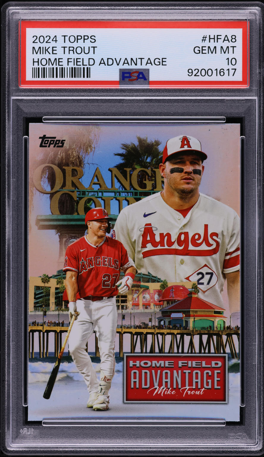 2024 Topps Home Field Advantage Mike Trout #HFA-8 PSA 10 GEM MINT