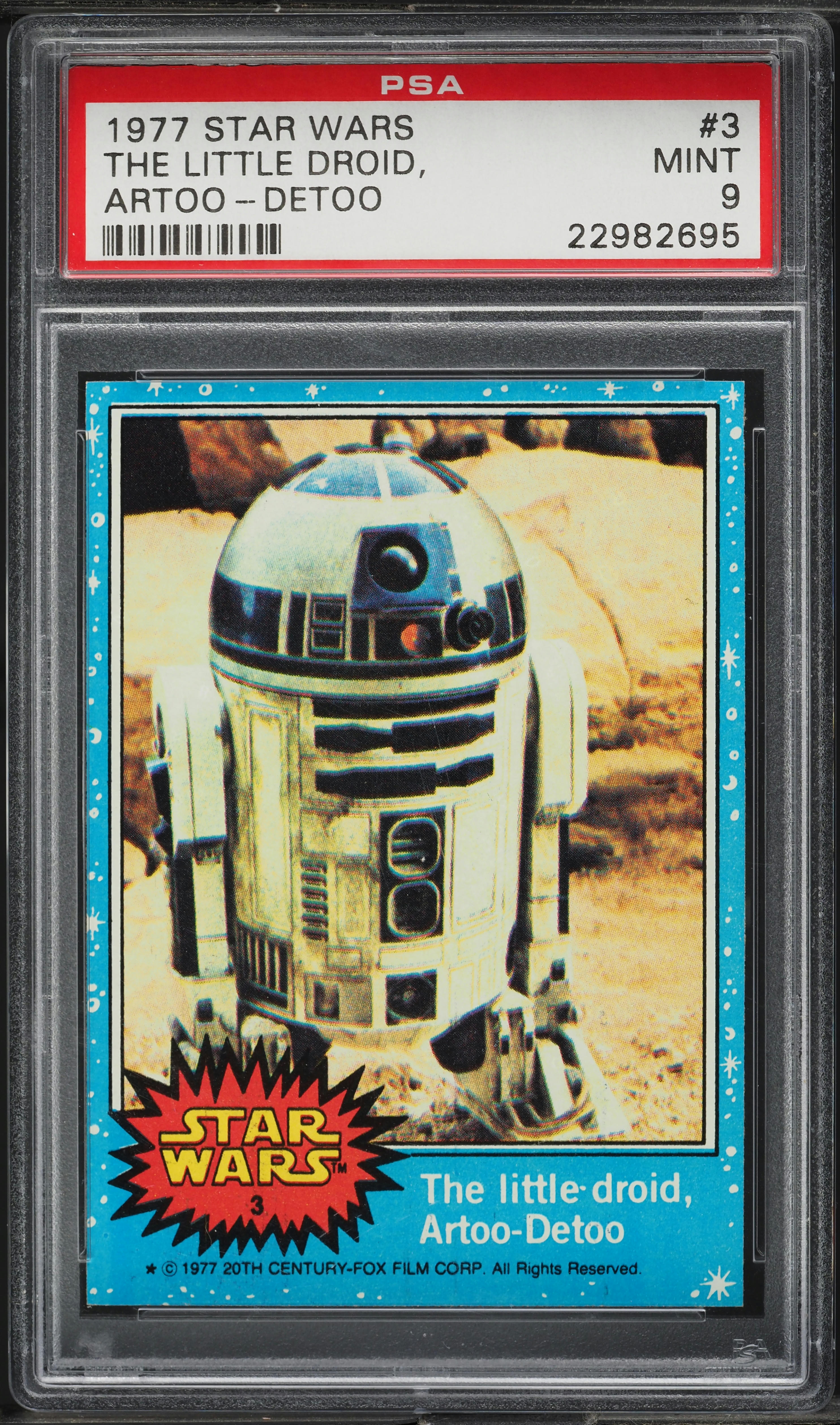 1977 Topps Star Wars The Little Droid Artoo-Detoo #3 PSA 9 MINT